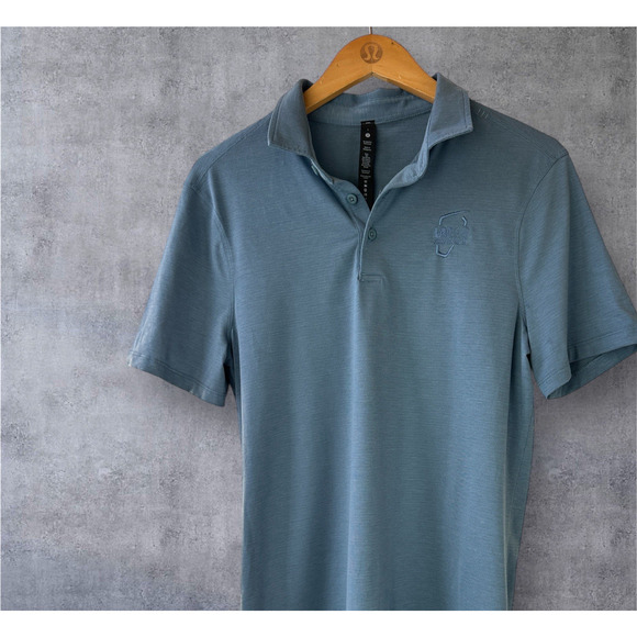 lululemon athletica Other - Lululemon Evolution SS Polo Shirt River Blue *Logo WM Phoenix Open Golf Small